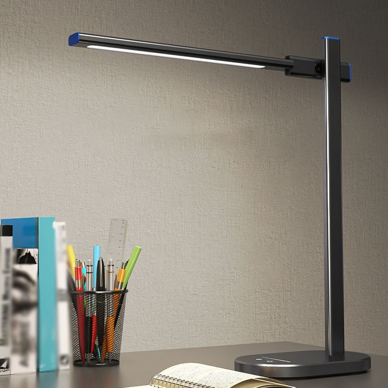 Lampada da tavolo da notte lineare in metallo moderno lampada da comodino singolo