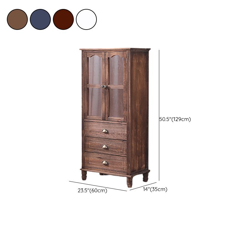 13.65-inch Width Coastal Storage Chest Dresser Solid Wood Storage Chest