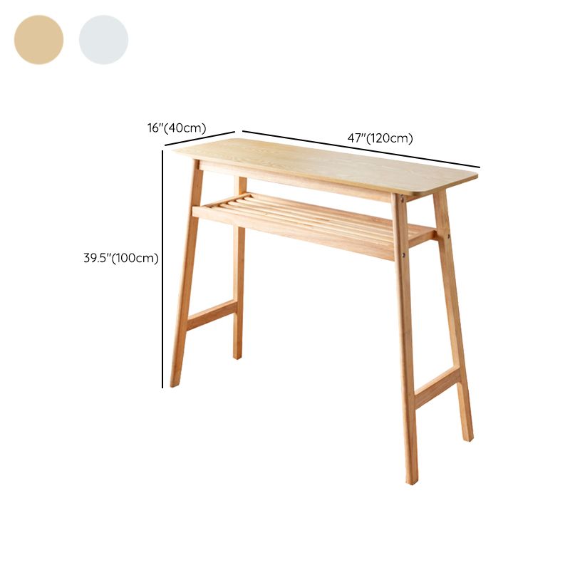 Industrial Rectangle Wood Counter Table 1/3 Pieces Bar Table Set for Living Room