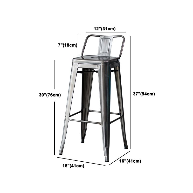 1/2/3/5 Pieces Industrial Bar Set Stainless Steel Bar Stool and Table Set