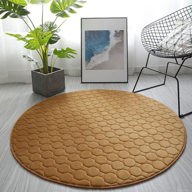 Chique woonkamer tapijt vaste kleur polyester gebied tapijt niet-slip achterste backing area tapijt