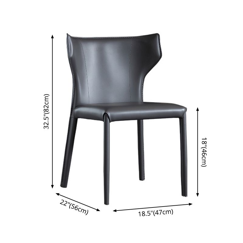 Cuisine contemporaine Solide Back Dining Claid Tite Metal Dining Dining Side Side