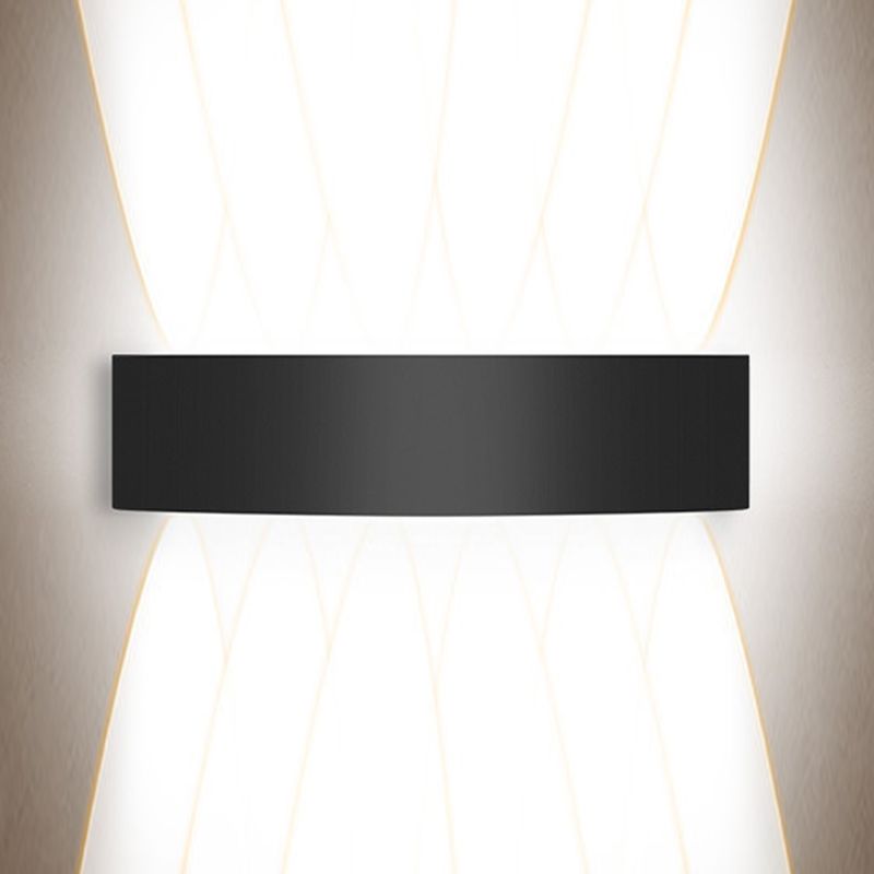 Moderne Aluminium -Wandleuchte geometrische schwarze Multi -Licht -Wandwaschmaschine für draußen