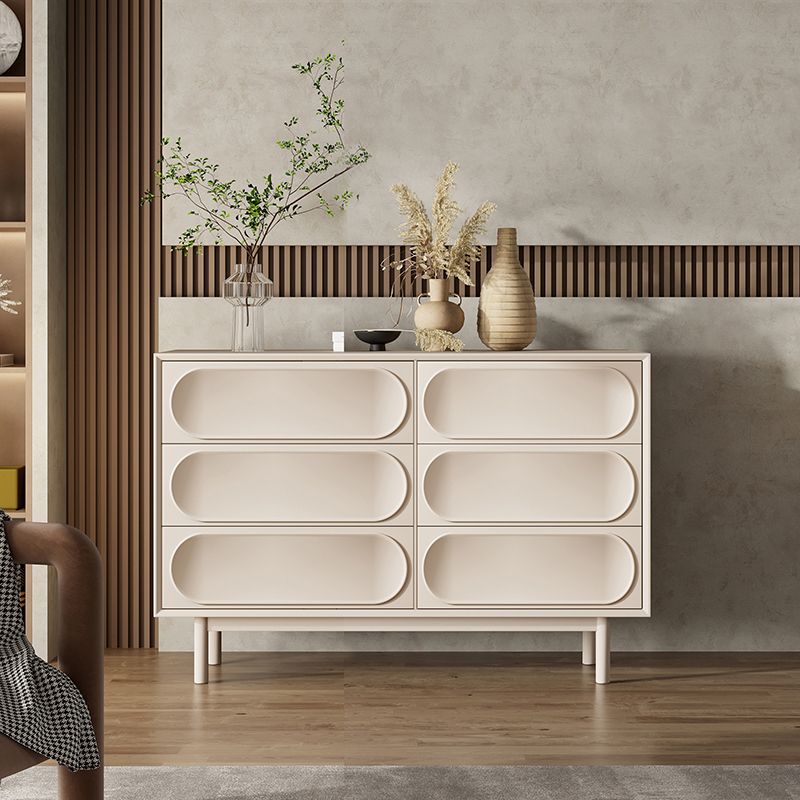 Ultra-Modern Double Dresser Birch Storage Chest Dresser for Bedroom