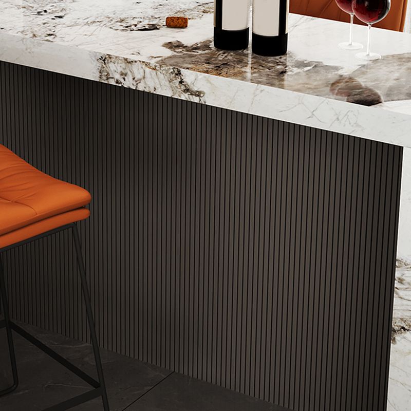 Modern Bistro Bar Table Sintered Stone Bar Table for Living Room