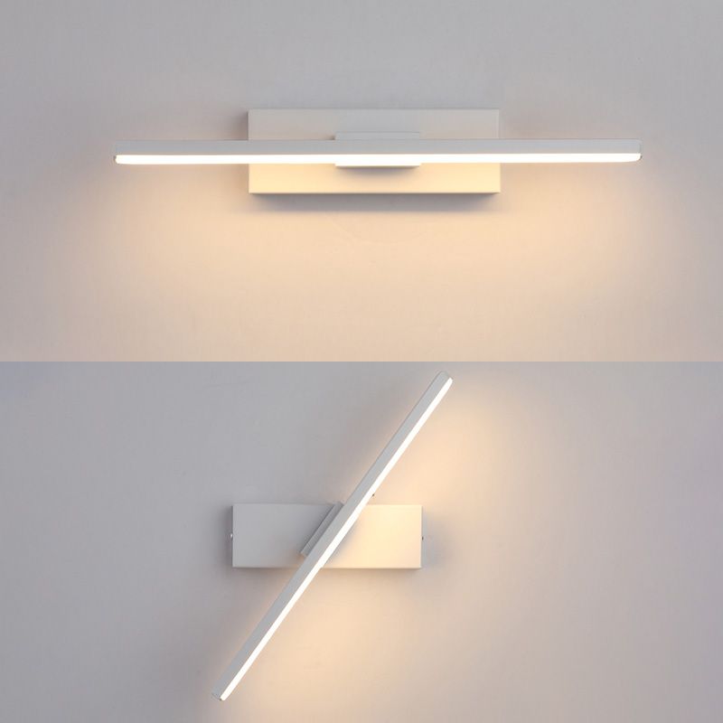 Modern Minimalist style Linear Wall Mount Light Fixture Metal Wall Sconces for Bedroom