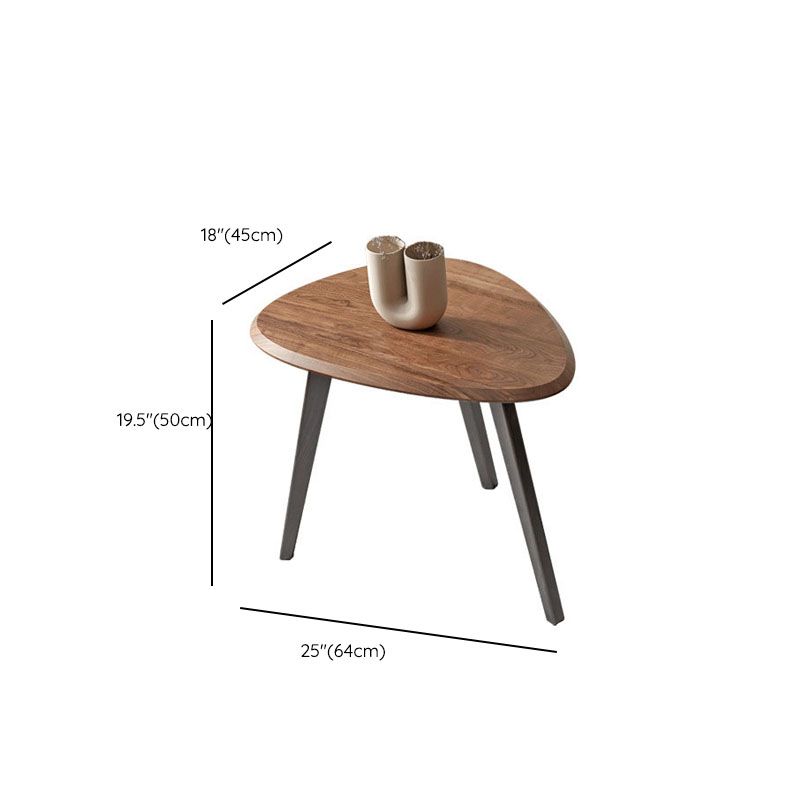 3 Legs Coffee Table Wood Geometric Coffee Coffee or End Table