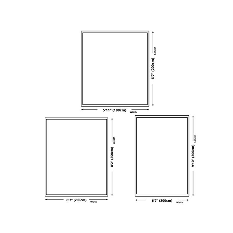 Dark Brown Modern Rug Polyester Color Lump Rug Non-Slip Rug for Living Room