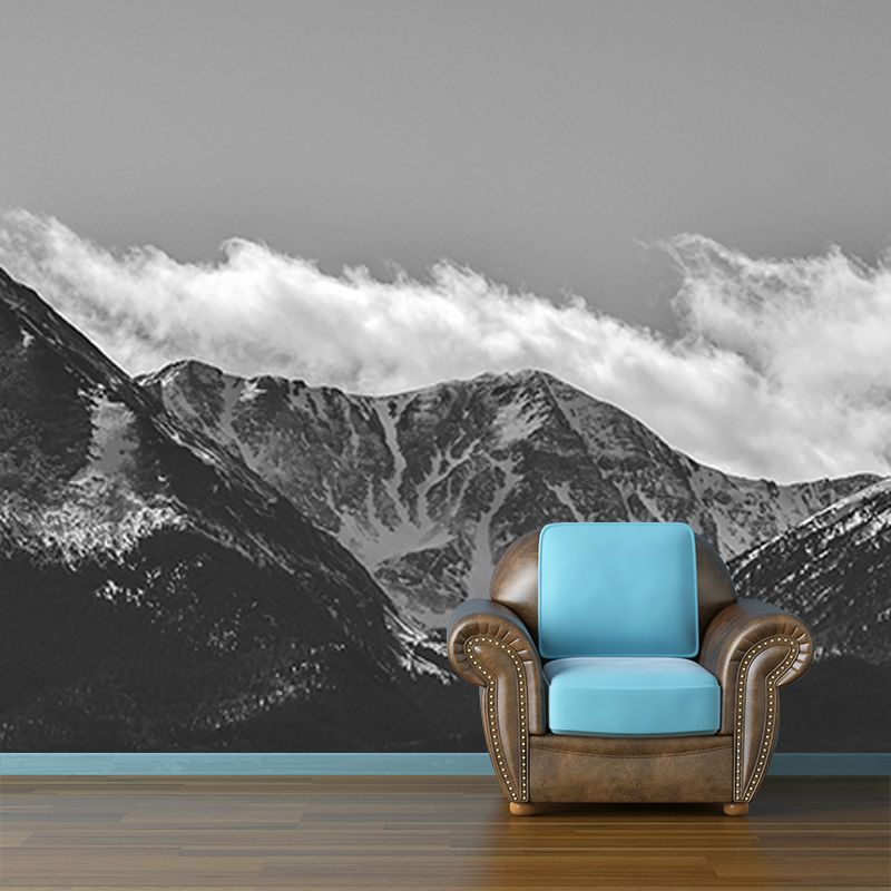 Sky Resistant Mural Wallpaper Mountain Landscapes Pattern for Wall Decor