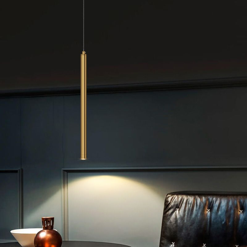 Tube métallique rond moderne 3W LED PRENDANT LETH LAGNE LAGNES POUR SALLE DE DUAGNE CHAMBRE