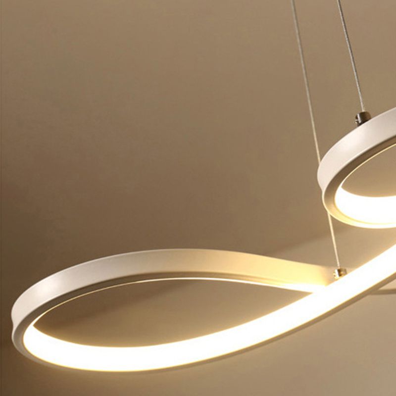 29.5" Wide Modernist LED Chandelier Lamp Acrylic Hanging Light for Living Room