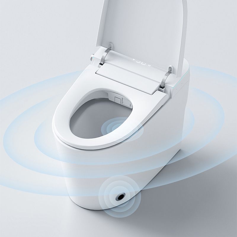 Polished Finish ABS Toilet Siphon Jet Contemporary Toilet Bowl with Heated Seat