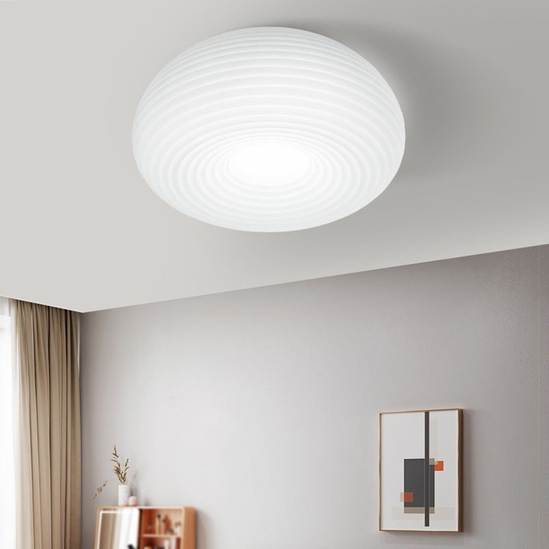 White Flush Mount Lighting Modernism LED Ceiling Light for Hallway