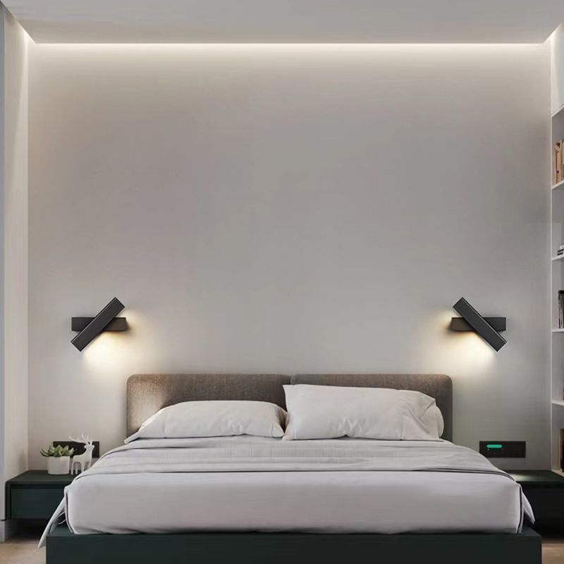 Metal Linear Sconces Indoor Contemporary 1 Light Wall Light Fixture