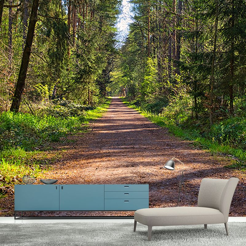 Horizontal Photography Space Extension Mural Eco-friendly Wallpaper for Room