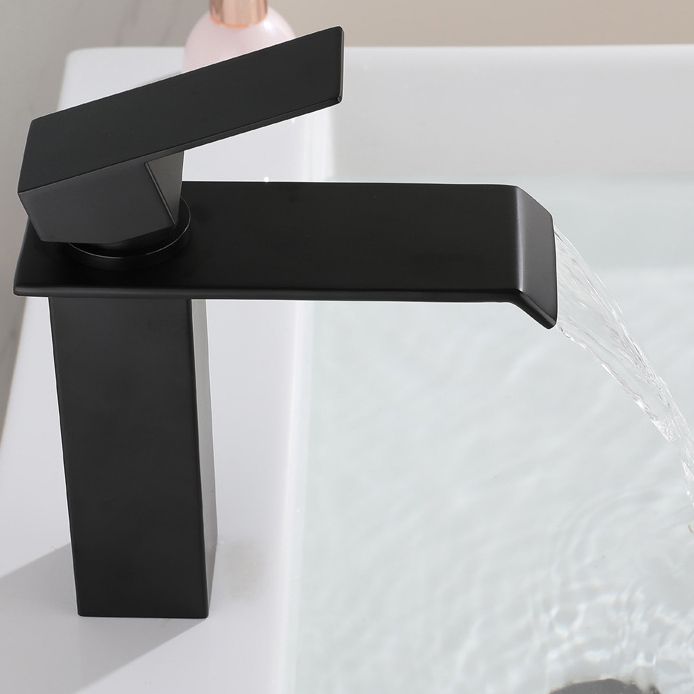 Industrial Vessel Faucet Stainless Steel Lever Handles Waterfall Spout Bathroom Faucet