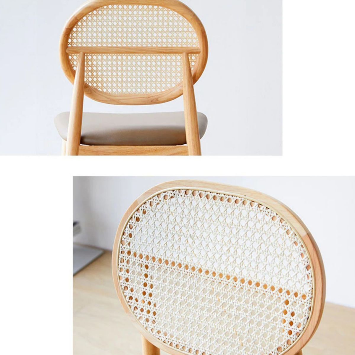 Industrial Style Side Chair Wooden Frame Side Dining Chair for Dining Room