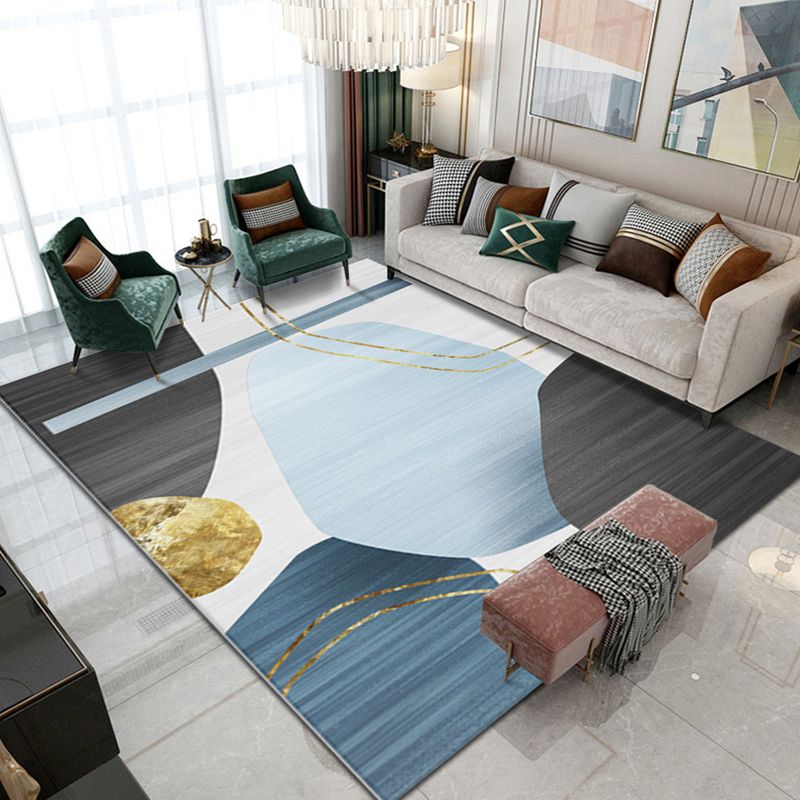 Tapis de contraste moderne moderne rose tapis de support sans glissement pour décoration intérieure