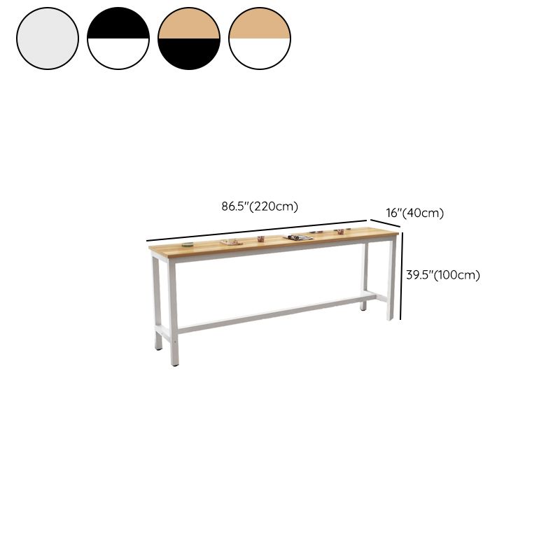 Modern Style 1/4/5 Pieces Wood Rectangular Bar Table Set for Dining Room