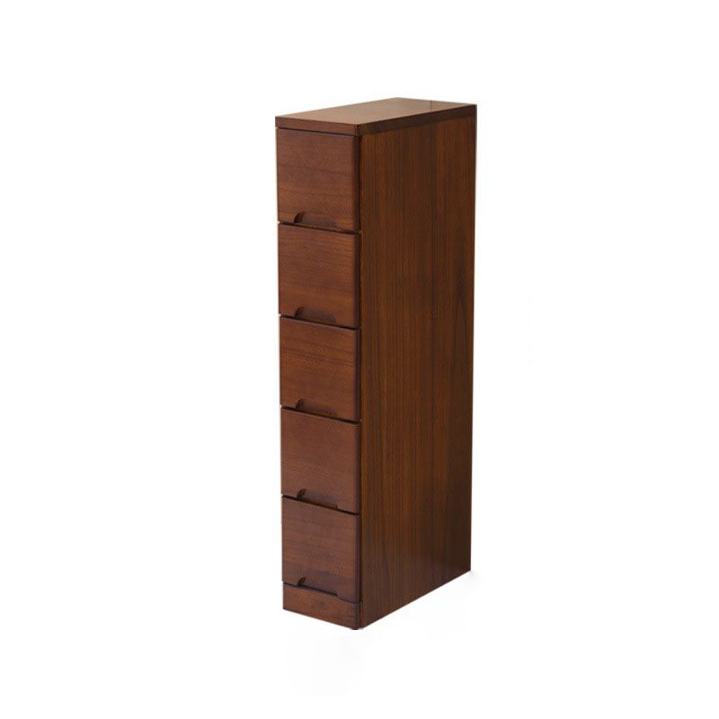 Contemporary Bedroom Storage Chest Wooden Chest with Drawers