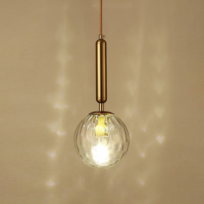 Sphere Shape Glass Wall Light Fixture Modern Style Wall Lamp for Dining Room