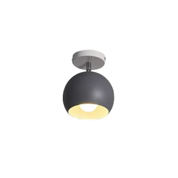 Riducibile macaron a soffitto in stile macaron sfera sfera 1 luce in metallo a sfioramento per corridoio