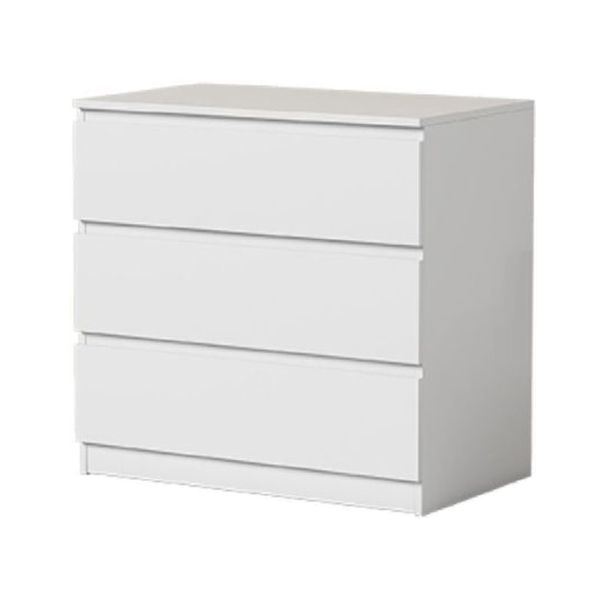 Ultra Modern Horizontal Double Dresser Wood Storage Chest Dresser for Bedroom