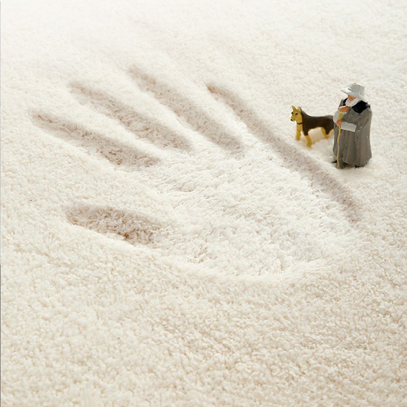 Orange Modern Rug Polyester Eye Indoor Rug Non-Slip Backing Rug for Home Decor