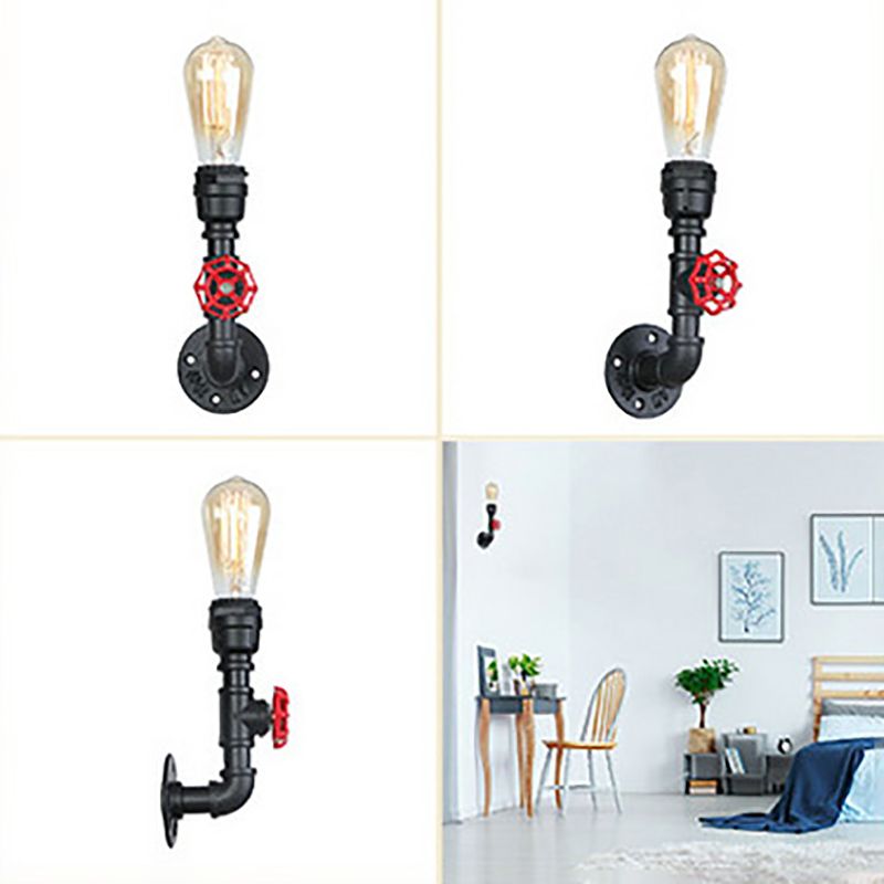 Acqua in metallo Acqua Wall Sconcetto illuminazione a parete in stile industriale lampada montata