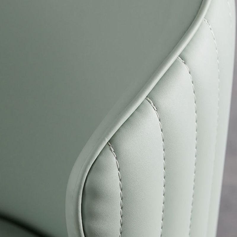 Glam Style Armless Side Chairs Wooden Chair with Wood Legs for Kitchen