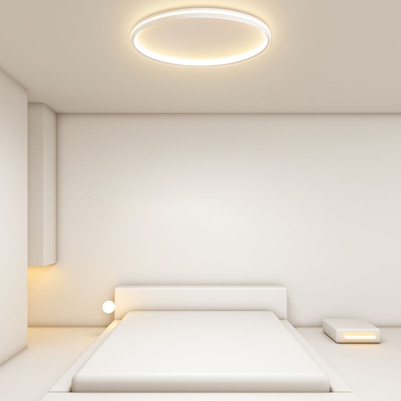 LED White Ceiling Light Contemporary Acrylic Flush Mount Lighting for Room