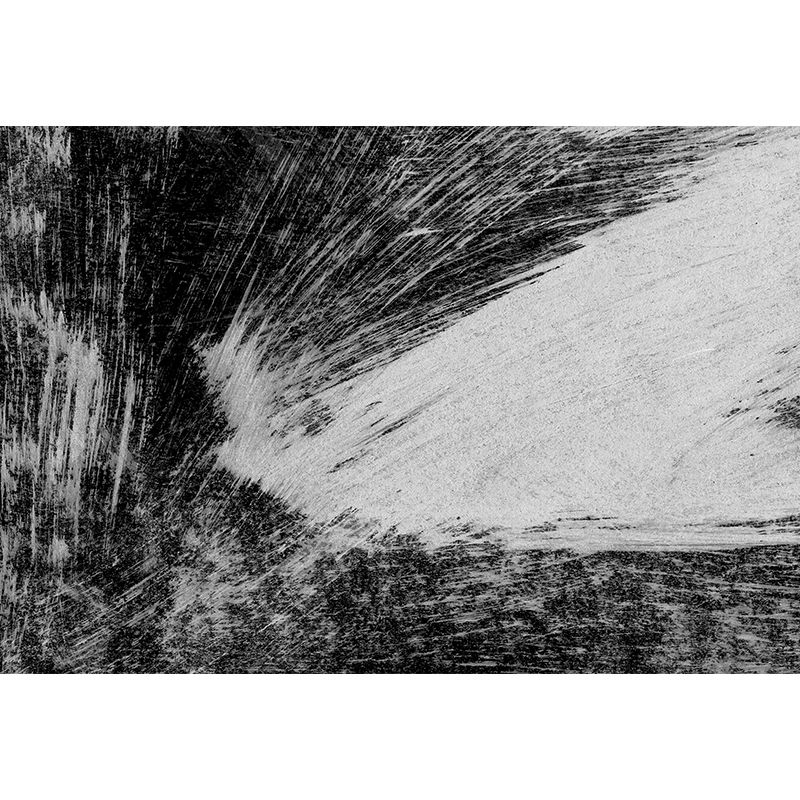 Black Brush Stroke Pattern Mural Decal for Decoration Modern Living Room Wall Art