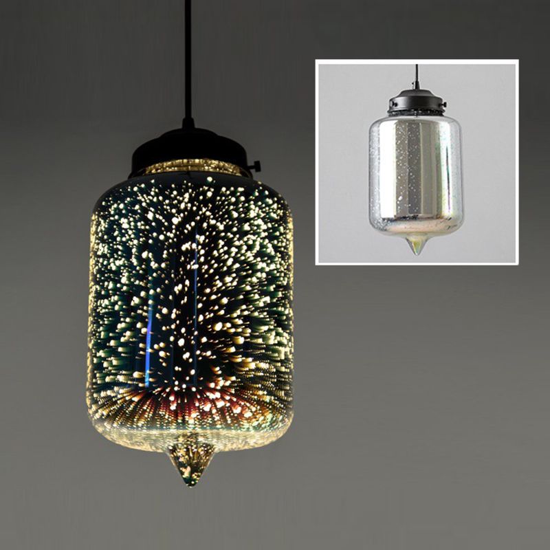 Modernista 1 bulbo de vidrio Kit de luz de vidrio blanco