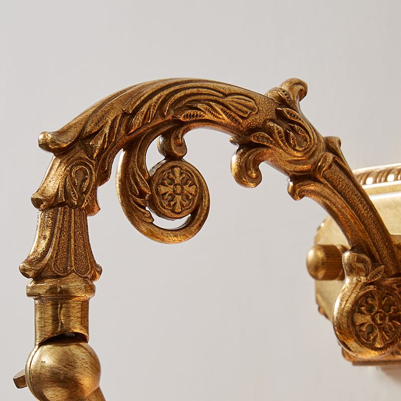 Linear Vanity Wall Lights Vintage Simplicity Brass Wall Sconce with Antlers for Bathroom