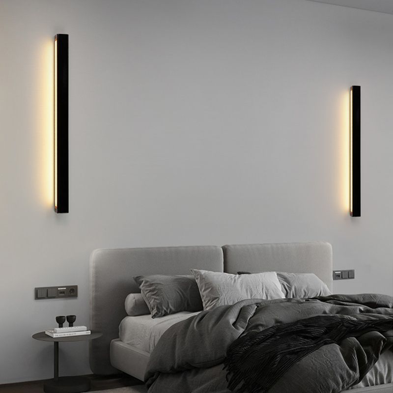 Modern Style Linear Shape Wall Sconce 1 Light Sconce Lighting for Bedroom