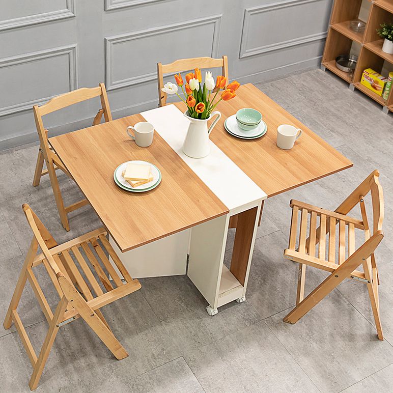 47 '' Mesa de madera artificial plegable Mesa rectángulo moderna (solo mesa)