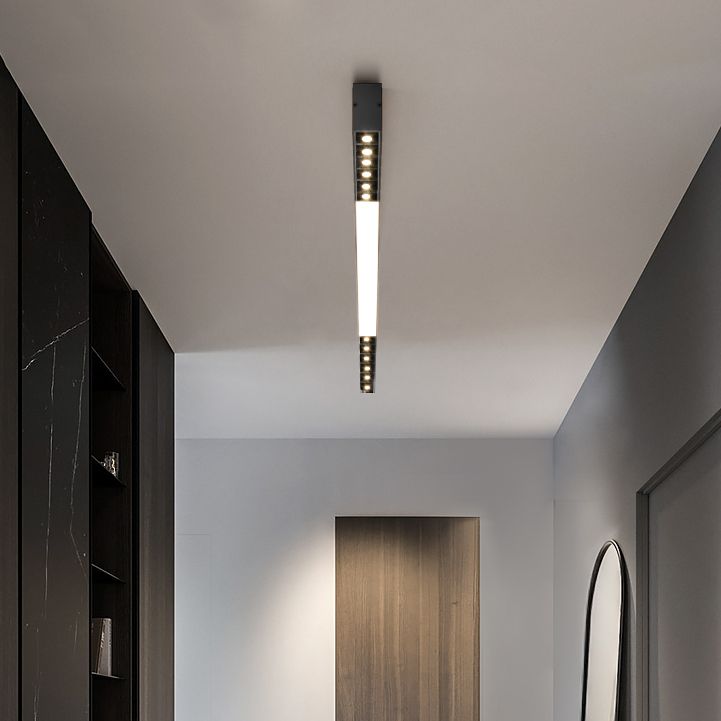 Modern Semi Flush Mount Lighting Linear Flush Mount Lighting Flush Light for Living Room