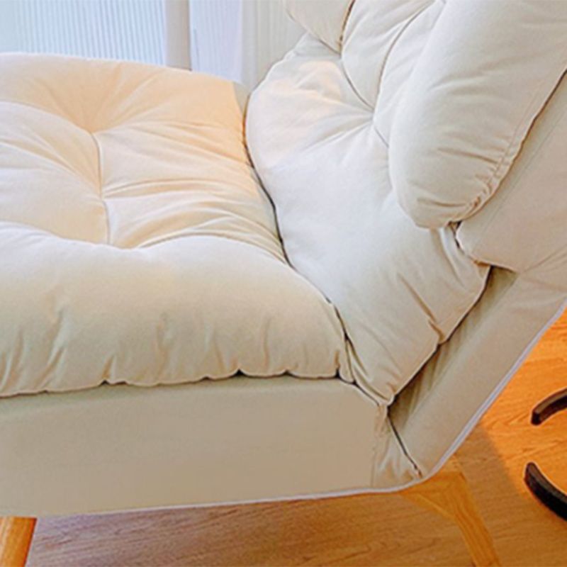 Scandinavian Parsons Chair Solid Color Living Room Reclining Basic Four Leg Accent Chair