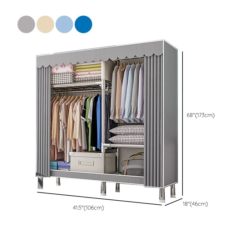 Contemporary Indoor Cabinet Matte Finish Wardrobe for Bedroom