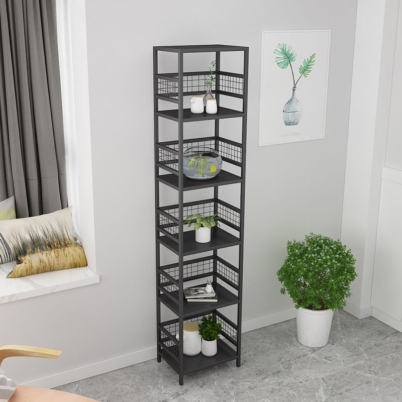 Standard Open Back Bookcase Glam Shelves Included Metal Bookshelf