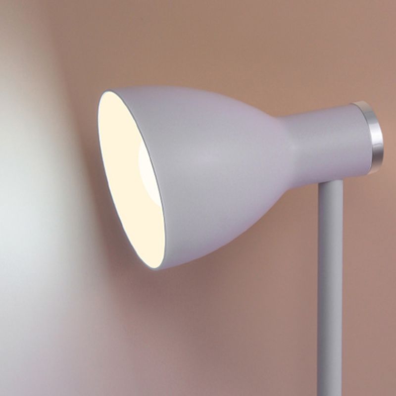 90�� Angle Adjustable Macaroon Table Lamp 4-color Optional Bell Shade Lighting Fixture for Bedroom