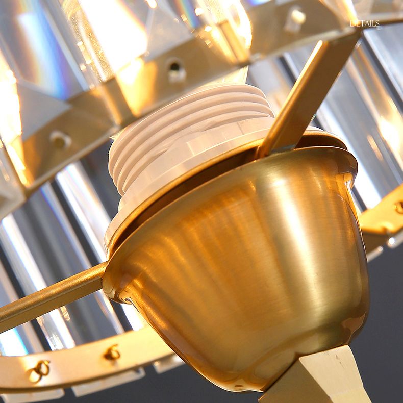 Moderner Stil Geometrischer Schatten Wandleuchte Kristallwandhalterung Leuchte in Gold