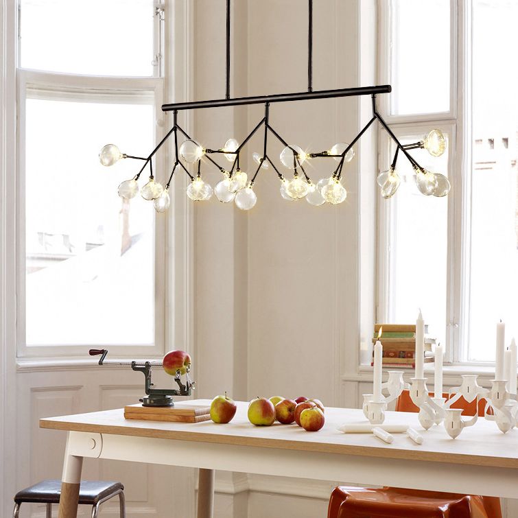 Candelera de acrílico acrílico ligero de techo de techo de aerosol moderno