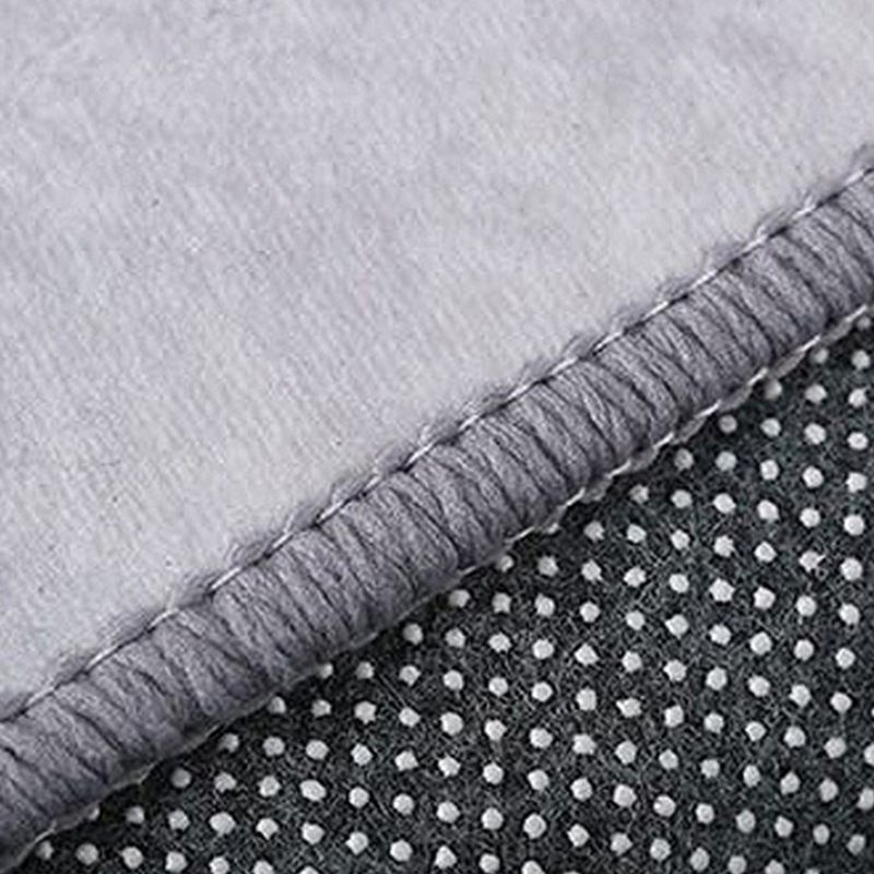 White Modern Rug Polyester Graphic Rug Non-Slip Backing Rug for Living Room