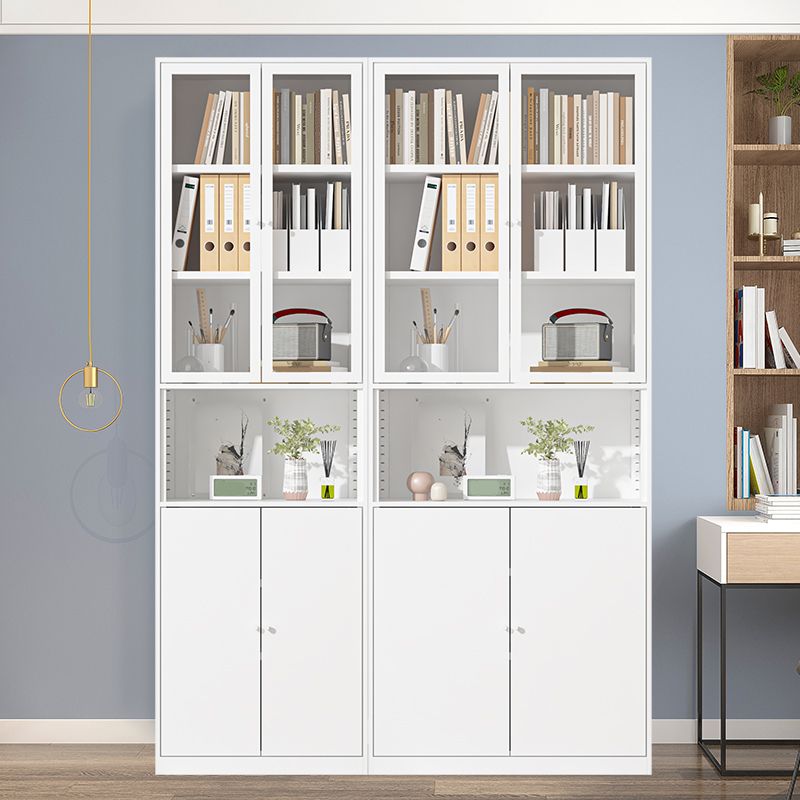 Closed Standard Bookshelf Modern Door Home Study Living Room Bookcase