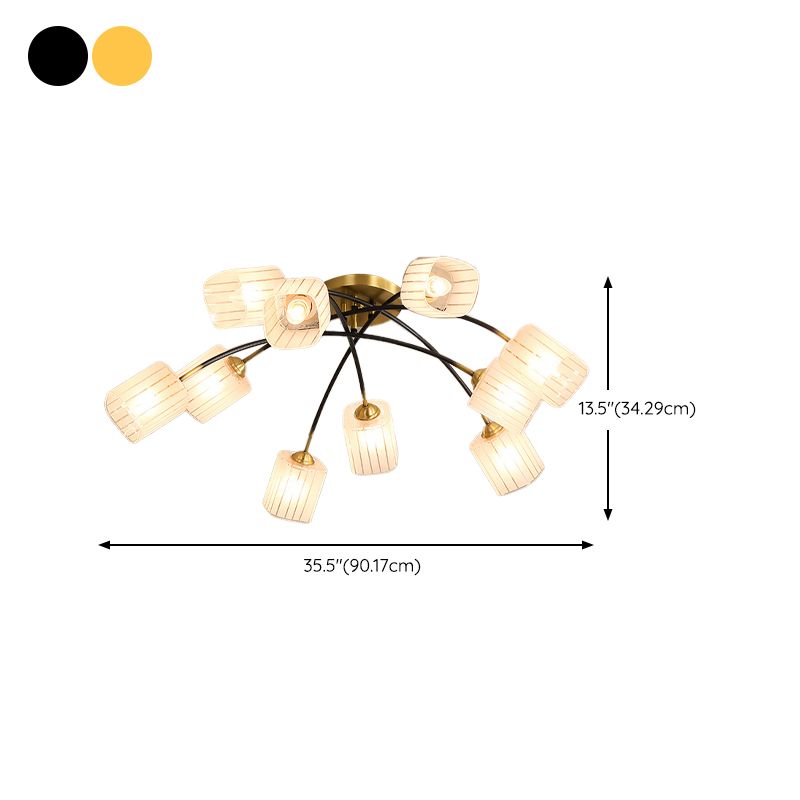Metal Sputnik Shape Flush Mount Light Modern-Style Multi Lights Flush Ceiling Light