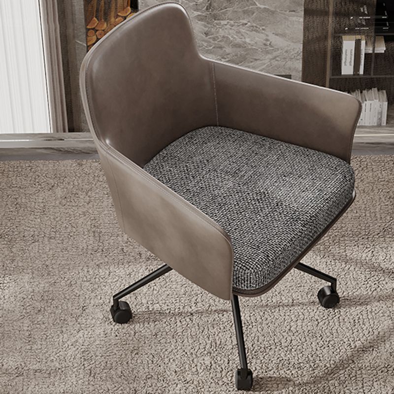 Mid Back Office Chair Contemporary Swivel Rolling Task Chair