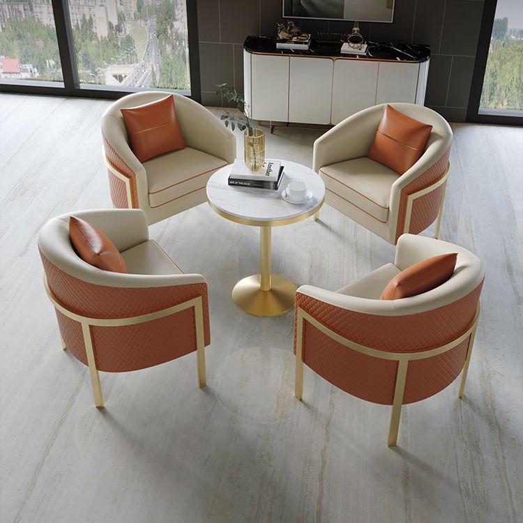 Round Dining Site Table Traditional Luxury Stone Dining Room Collection for Indoor