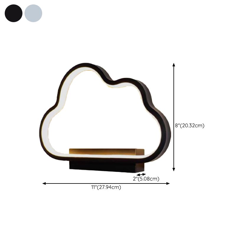 Single Contemporary Black/White Wall Mounted Sconce Metal Wall Light