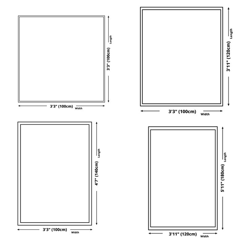 Grey Modern Carpet Polyester Color Block Carpet Washable Carpet for Living Room